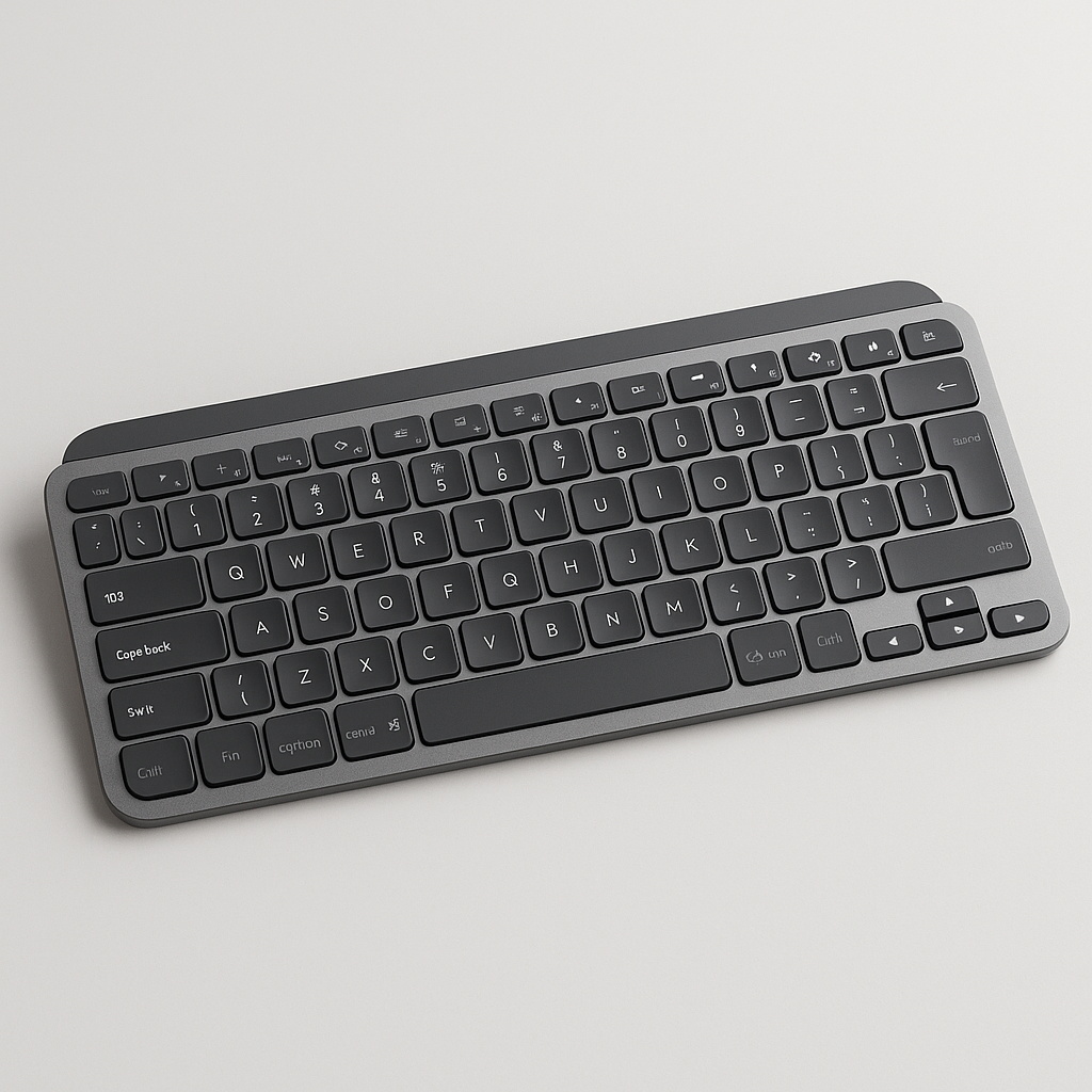 Logitech MX Keys Mini. Perfecto para espacios reducidos o escritorios minimalistas.