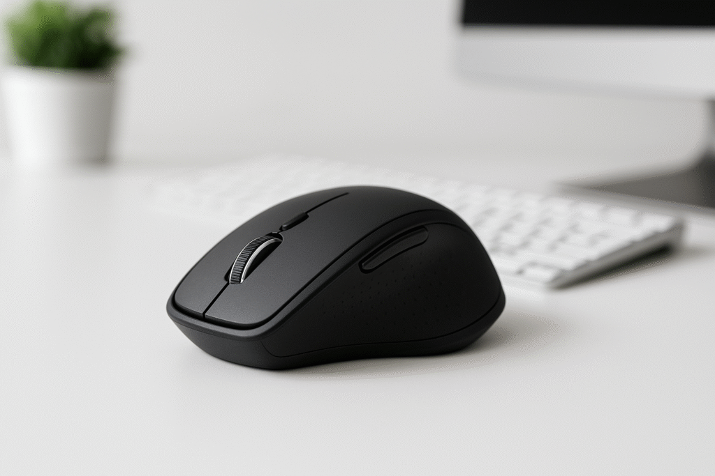 Raton ergonómico inalámbrico. Ideal para diseño, multitareas y uso prolongado.