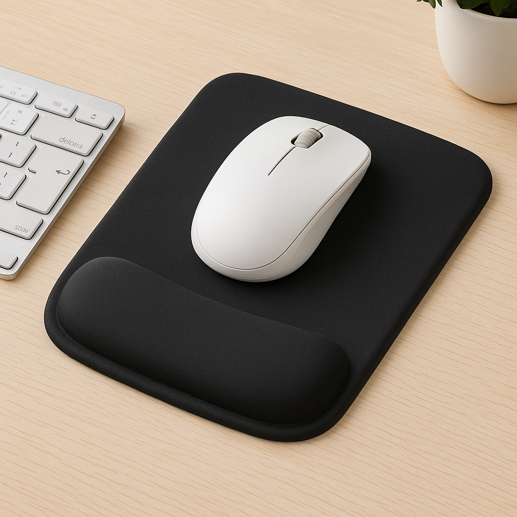 Alfombrilla con soporte gel, Ideal para trabajo continuo