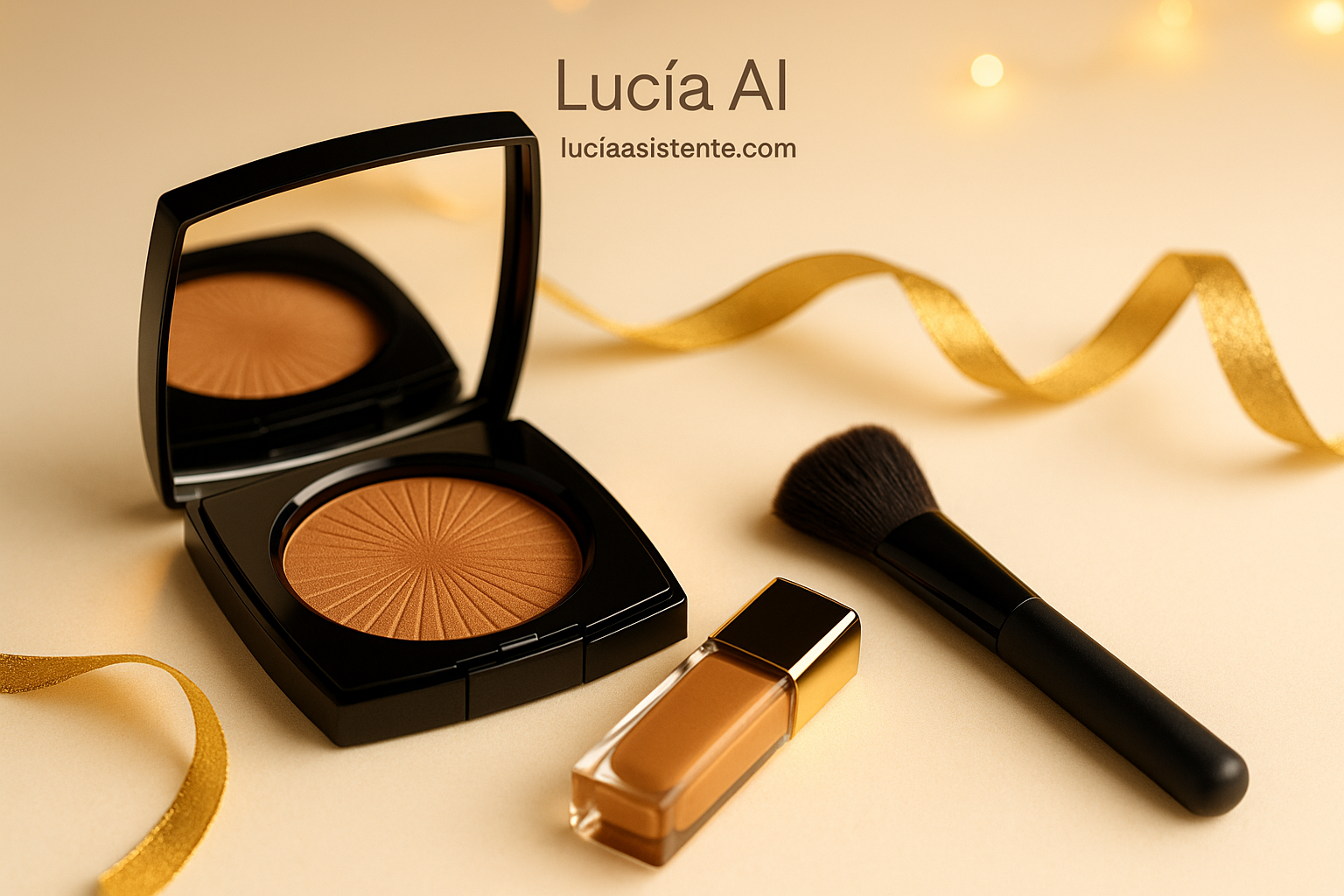 Bronceador en crema/polvo tono cálido.