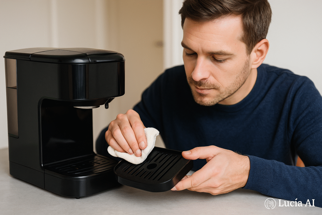 Mantenimiento sencillo de una cafetera doméstica