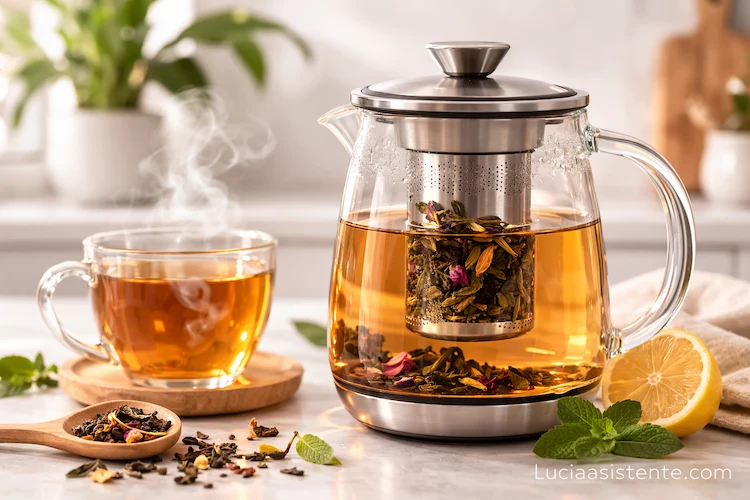 Tetera con infusor