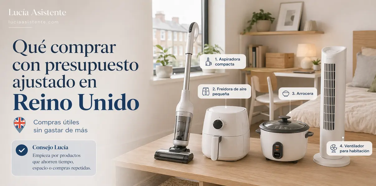 Productos prácticos para empezar en Reino Unido con presupuesto ajustado