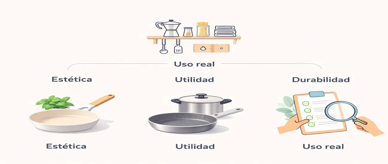 Interfaz visual para comprar online en Italia con foco en durabilidad, uso diario y compra práctica para espacios pequeños