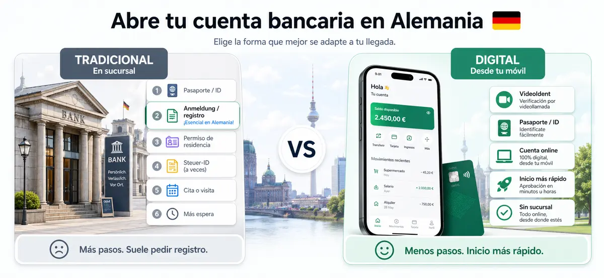 Guía visual para abrir cuenta bancaria en Alemania siendo extranjero