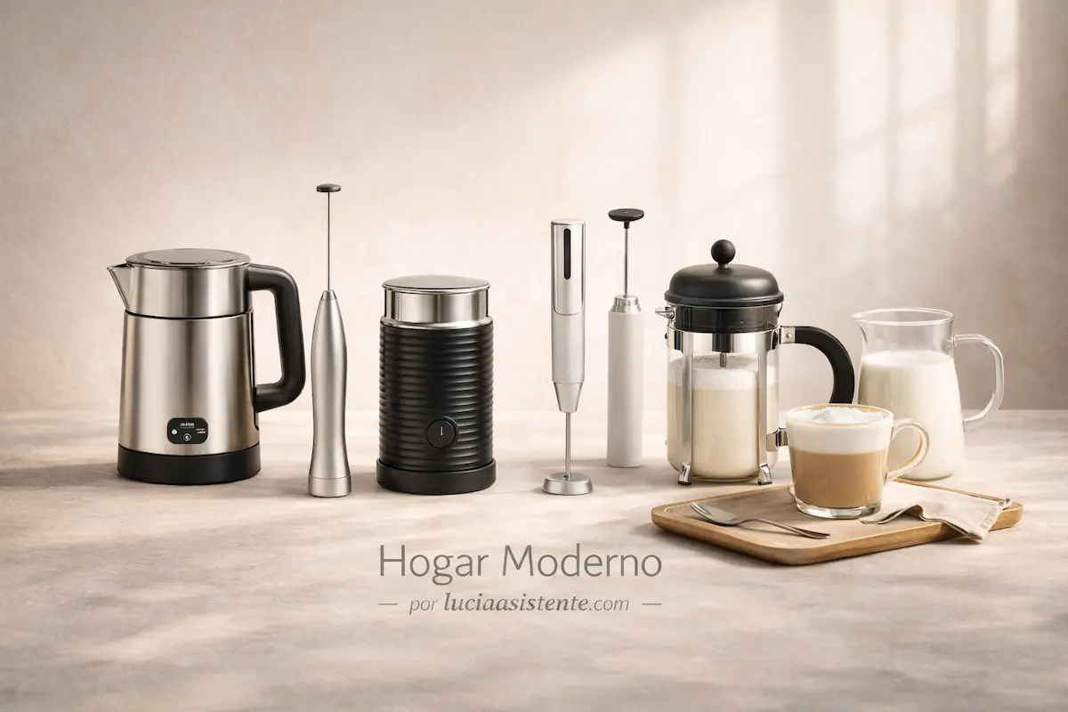 Espumadores de leche para café y cappuccino en casa