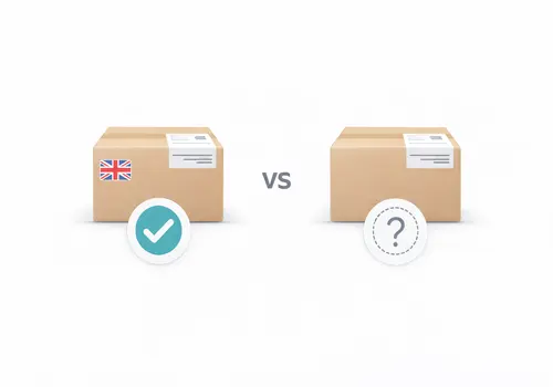 Comparativa entre vendedor UK y vendedor fuera de UK