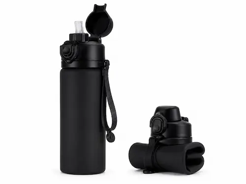 Botella de agua plegable para viaje