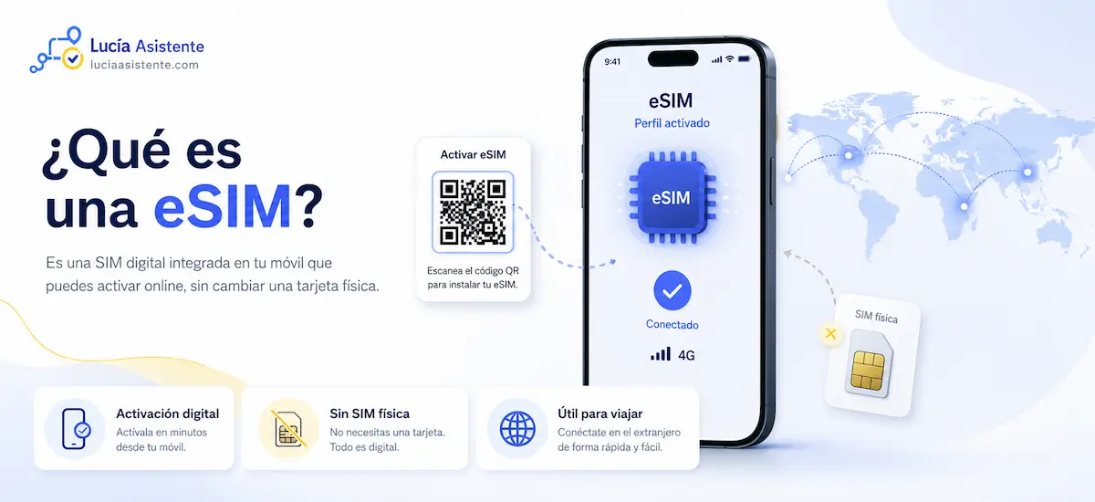 Qué es una eSIM y cómo funciona para viajar con internet móvil