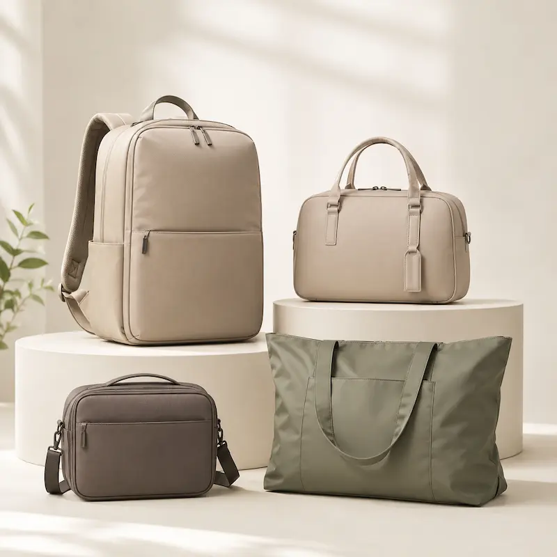 Equipaje compacto y bolsos útiles para viajar